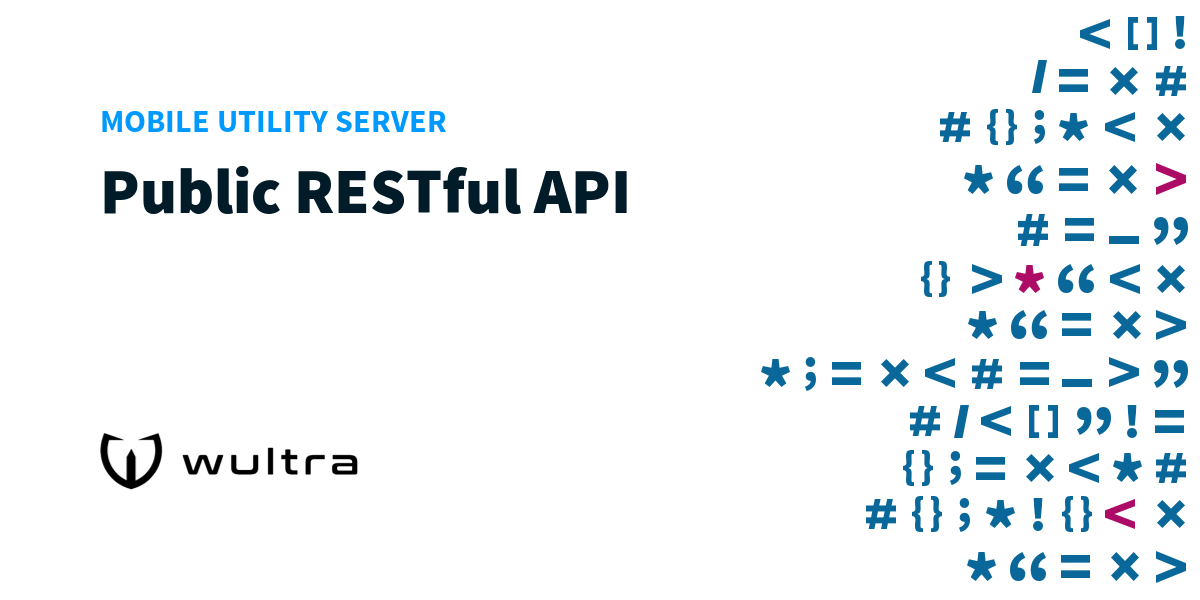 Mobile Utility Server Public RESTful API Wultra Developer Portal