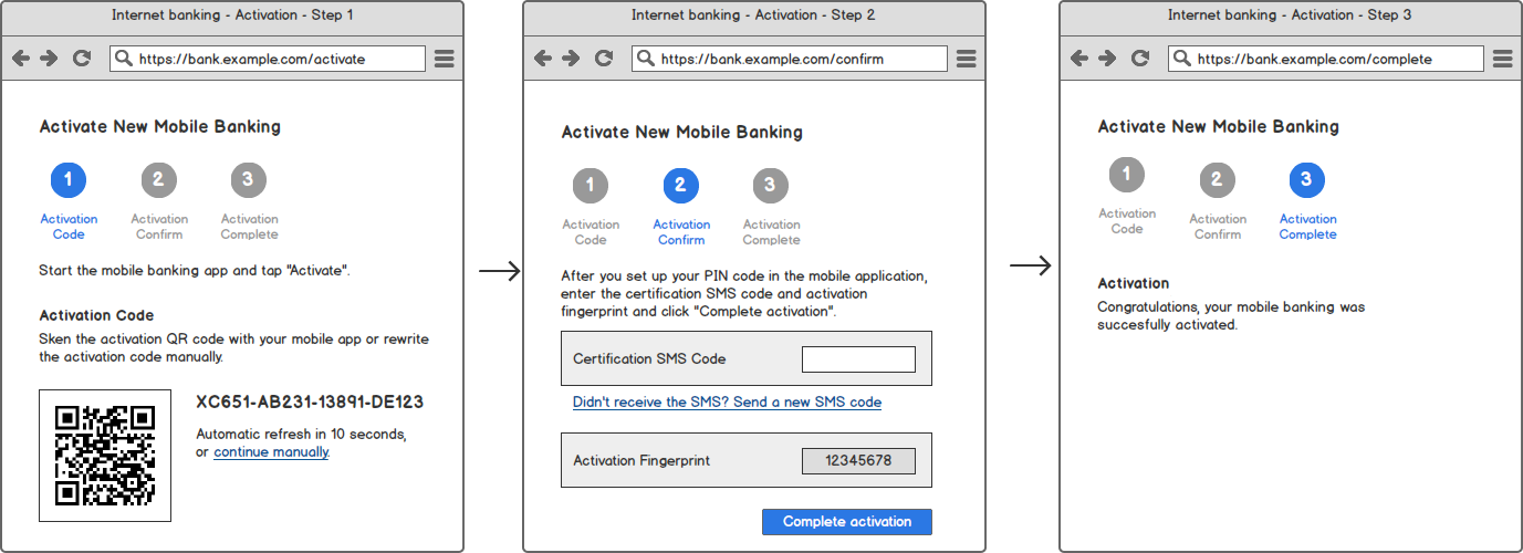 Activation - Web UI Flow